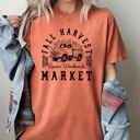 Medium Yam Fall Harvest Market Hayrides Pumpkins Autumn Thanksgiving Halloween Comfort Colors Tee