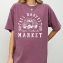 XL Berry Red Fall Harvest Market Hayrides Pumpkins Autumn Thanksgiving Halloween Comfort Colors Tee