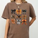 Halloween Bat Bows Girly Ribbons Coquette Spooky Autumn Fall Thanksgiving Comfort Colors Tee