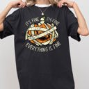  It's Fine, I'm Fine, Everything Is Fine Pumpkin Halloween Jack-O-Lantern Spooky Fall Autumn Comfort Colors Tee