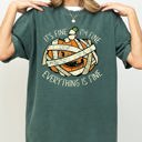 XXXL Blue Spruce Green It's Fine, I'm Fine, Everything Is Fine Pumpkin Halloween Jack-O-Lantern Spooky Fall Autumn Comfort Colors Tee