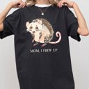 Large Black Mom, I Frew Up, Possum, Opossum, Cute, Aesthetic, Funny Shirt Comfort Colors Tee