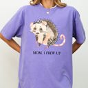 XL Violet Purple Mom, I Frew Up, Possum, Opossum, Cute, Aesthetic, Funny Shirt Comfort Colors Tee