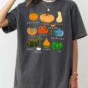  Pumpkins Jack-O-Lanterns Fall Halloween Thanksgiving Illustration Comfort Colors Tee