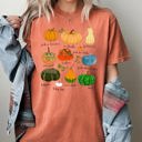  Pumpkins Jack-O-Lanterns Fall Halloween Thanksgiving Illustration Comfort Colors Tee