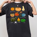 Small Black Pumpkins Jack-O-Lanterns Fall Halloween Thanksgiving Illustration Comfort Colors Tee