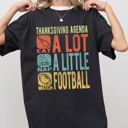 XXXL Black Thanksgiving Agenda Turkey Nap Football Autumn Fall Funny Cozy Vintage Inspired Comfort Colors Tee
