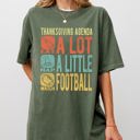 Large Moss Dark Green Thanksgiving Agenda Turkey Nap Football Autumn Fall Funny Cozy Vintage Inspired Comfort Colors Tee