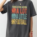 XXXL Pepper Dark Gray Thanksgiving Agenda Turkey Nap Football Autumn Fall Funny Cozy Vintage Inspired Comfort Colors Tee