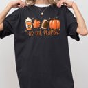 XXXL Black Tis The Season Pumpkin Spice Latte Football Leaves Coffee Autumn Fall Comfort Colors Tee