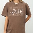  We Love Fall Autumn Minimal Simplicity Halloween Thanksgiving Comfort Colors Tee