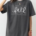 XXL Pepper Dark Gray We Love Fall Autumn Minimal Simplicity Halloween Thanksgiving Comfort Colors Tee