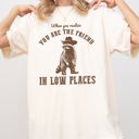 Small Ivory Cream When You Realize, You Are The Friend In Low Places Raccoon Sarcastic Graphic Tee