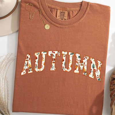 Autumn Varsity Fall Collegiate Retro Vintage Halloween Classic Comfort Colors Tee