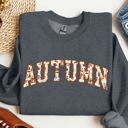  Autumn Varsity Fall Collegiate Retro Vintage Halloween Seasonal Graphic Sweatshirt