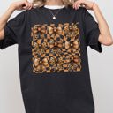 XXL Black Checkered Autumn Coquette Bows And Ribbons Retro Halloween Edition Comfort Colors Tee