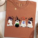 Medium Yam Cute Halloween Ghosts, Witches, Skeleton Halloween Fall Autumn Comfort Colors Tee