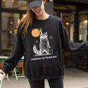 Small Black Everyday Is Trash Day Raccoon Meme Aesthetic For Quirky Casual Wear Graphic Sweatshirt
