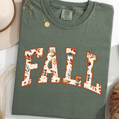 Fall Varsity Autumn Collegiate Retro Vintage Halloween Graphic Comfort Colors Tee