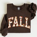 XXL Dark Chocolate Brown Fall Varsity Autumn Collegiate Retro Vintage Halloween Seasonal Edition Sweatshirt