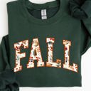 Large Forest Green Fall Varsity Autumn Collegiate Retro Vintage Halloween Seasonal Edition Sweatshirt