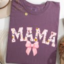 Large Berry Red Halloween Mama Coquette Ribbons And Bows Fall Autumn Limited Edition Comfort Colors Tee