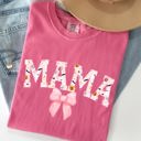 Small Crunchberry Pink Halloween Mama Coquette Ribbons And Bows Fall Autumn Limited Edition Comfort Colors Tee