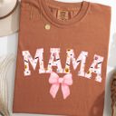 Small Yam Halloween Mama Coquette Ribbons And Bows Fall Autumn Limited Edition Comfort Colors Tee