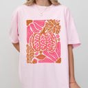  Retro Floral Pumpkin Jack-O-Lantern Harvest Fall Seasonal Design Print Comfort Colors Tee