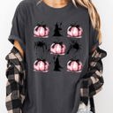  Witch Spiders Pumpkins Spooky Coquette Ribbons and Bows Halloween Comfort Colors Tee