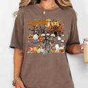  Long Live Halloween Spooky Scene Witch Skeleton Ghost Haunted Night Moonlit Cemetery Vintage Vibe Comfort Colors Tee
