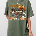  Long Live Halloween Spooky Scene Witch Skeleton Ghost Haunted Night Moonlit Cemetery Vintage Vibe Comfort Colors Tee