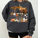  Long Live Halloween Spooky Scene Witch Skeleton Ghost Haunted Classic Graphic Sweatshirt