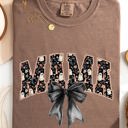 XXXL Espresso Brown Mama Halloween Bow Ribbon Goth Spooky Witch Varsity Collegiate Comfort Colors Tee