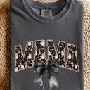 XXL Pepper Dark Gray Mama Halloween Bow Ribbon Goth Spooky Witch Varsity Collegiate Comfort Colors Tee