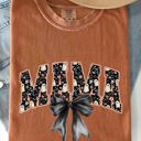 XL Yam Mama Halloween Bow Ribbon Goth Spooky Witch Varsity Collegiate Comfort Colors Tee