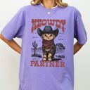  Meowdy Partner Cowboy Cat Cowgirl Howdy Yee Haw Western Country Comfort Colors Tee