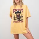 XXXL Mustard Meowdy Partner Cowboy Cat Cowgirl Howdy Yee Haw Western Country Comfort Colors Tee