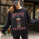 XL Black Meowdy Partner Cowboy Cat Cowgirl Howdy Yee Haw Western Country Cozy Classic Sweatshirt