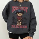 XXL Dark Gray Heather Meowdy Partner Cowboy Cat Cowgirl Howdy Yee Haw Western Country Cozy Classic Sweatshirt