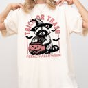  Trick Or Trash Feral Halloween Raccoon Trick Or Treat Witch Meme Edition Collection Comfort Colors Tee