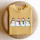 XXXL Mustard Adorable Snowman Christmas Santa Xmas Winter Wonderland Edition Comfort Colors Tee