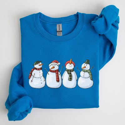 Adorable Snowman Christmas Winter Santa Xmas Holiday Cheer Cozy Seasonal Sweatshirt