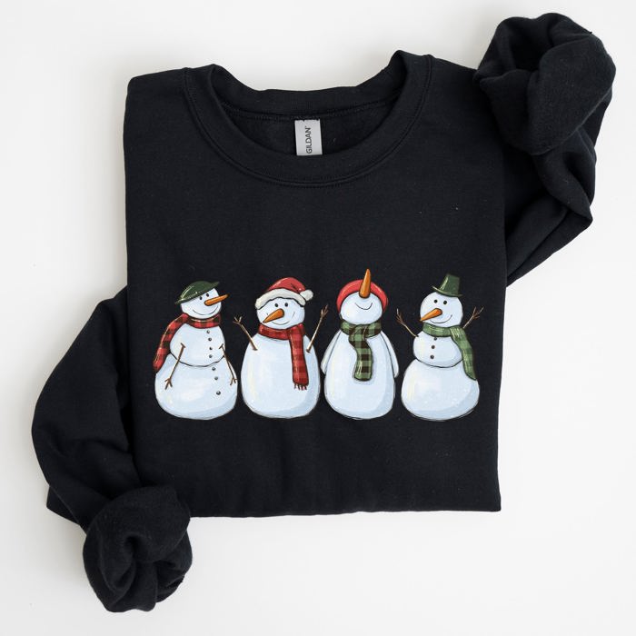 Adorable Snowman Christmas Winter Santa Xmas Holiday Cheer Cozy Seasonal Sweatshirt