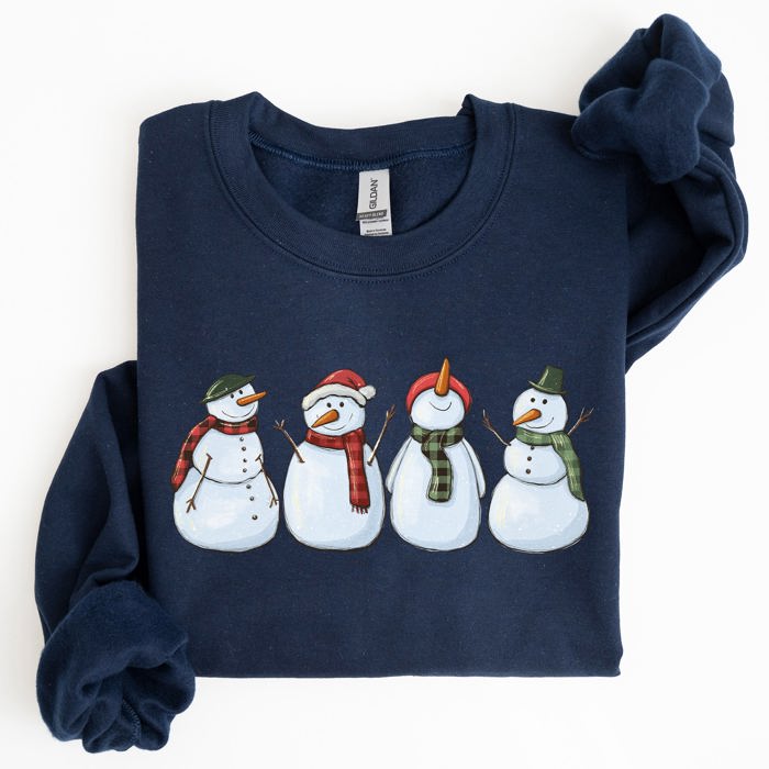 Adorable Snowman Christmas Winter Santa Xmas Holiday Cheer Cozy Seasonal Sweatshirt