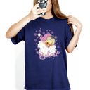 Small Navy Believe Santa Snowflakes Christmas Winter Holiday Joy And Peace Cozy Vintage Inspired Comfort Colors Tee