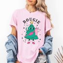 XL Blossom Light Pink Bougie Christmas Tree Santa Winter Snow Xmas Holiday Ornament Illustration Comfort Colors Tee