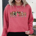  Christmas Calves Cow Lovers Santa Farm Life Winter Snow Xmas Winter Wonderland Edition Sweatshirt