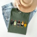  Christmas Chickens Santa Farm Life Winter Snow Xmas Village Holiday Scene Cozy Festive Farmyard Comfort Colors Tee