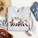 Christmas Ducks Farm Animals Crossing Road Santa Winter Snow Xmas Festive Sweatshirt